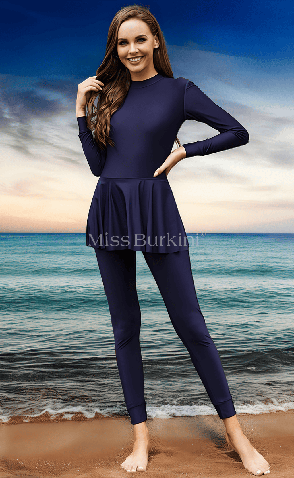 Burkini Badeanzug Mira blau