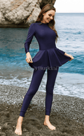 Burkini badpak Mira blauw