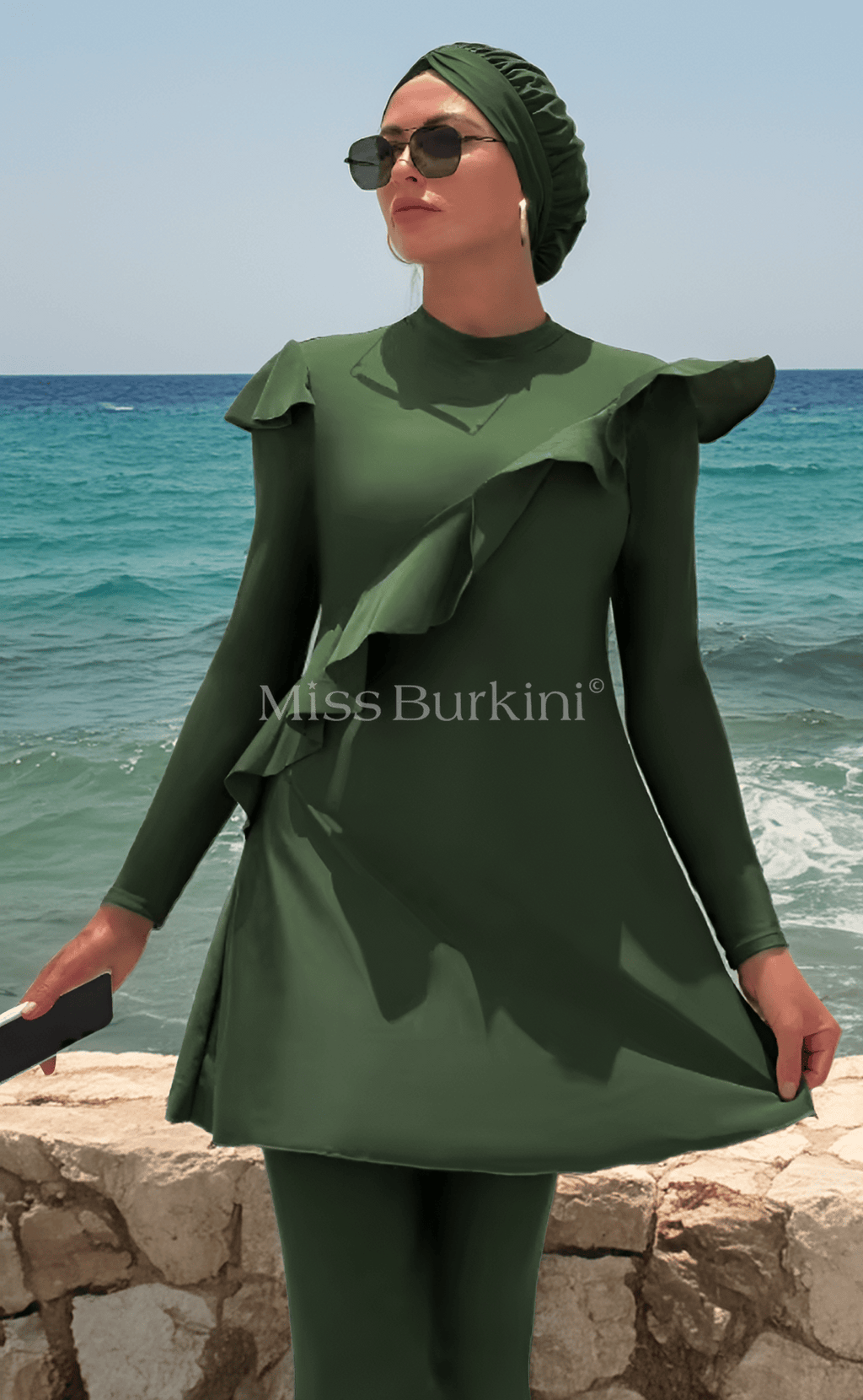 Burkini Badeanzug Yelena grün
