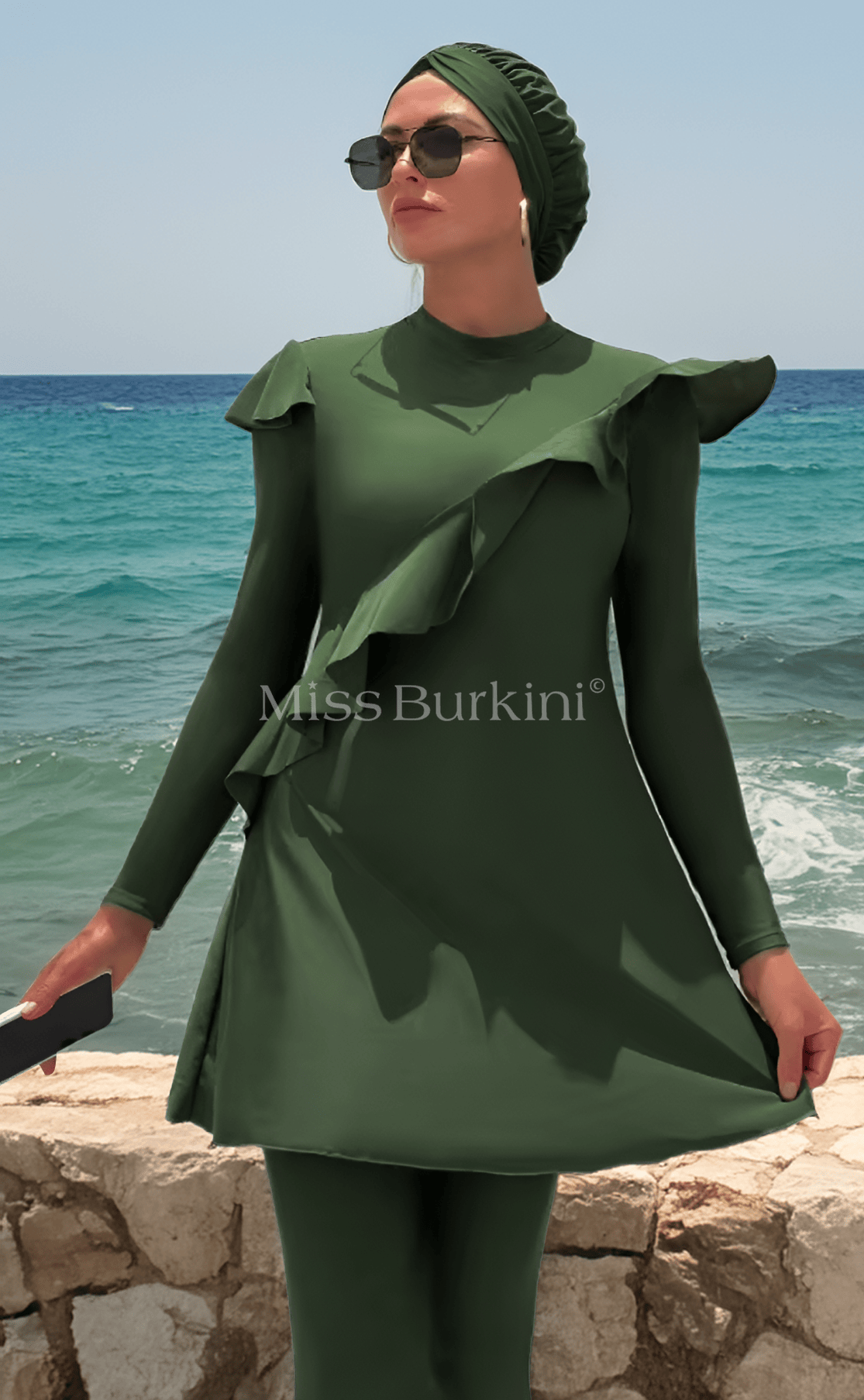 Burkini Badeanzug Yelena grün