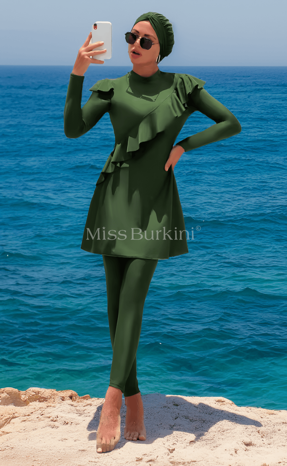 Burkini Badeanzug Yelena grün