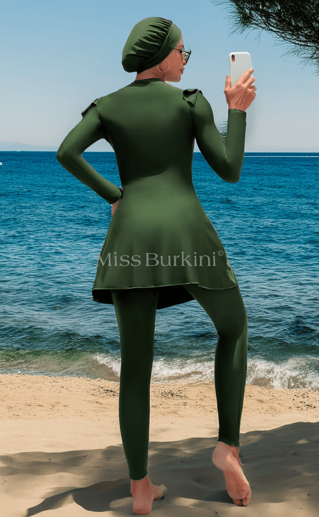 Burkini Badeanzug Yelena grün