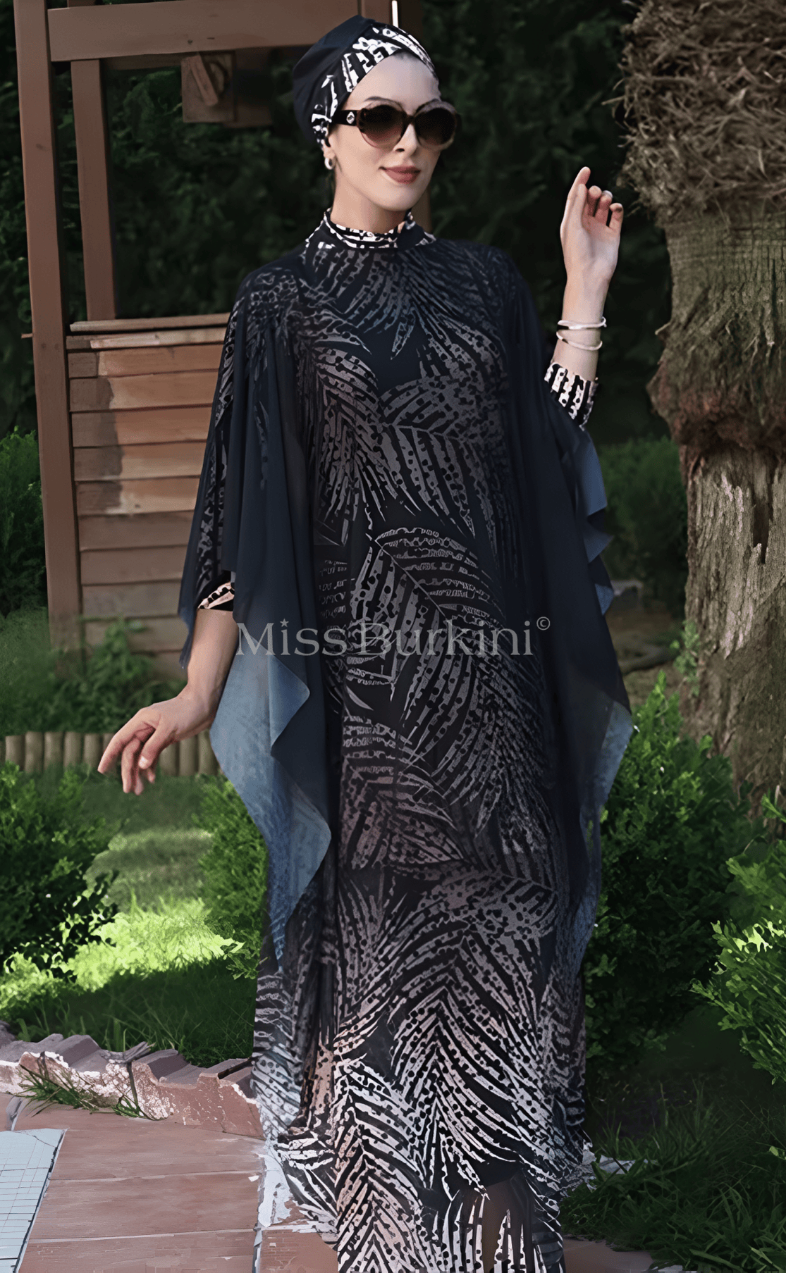 Burkini Damen mit Palma Pareo