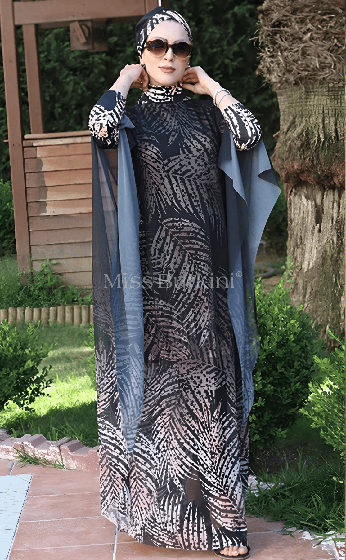 Burkini Damen mit Palma Pareo