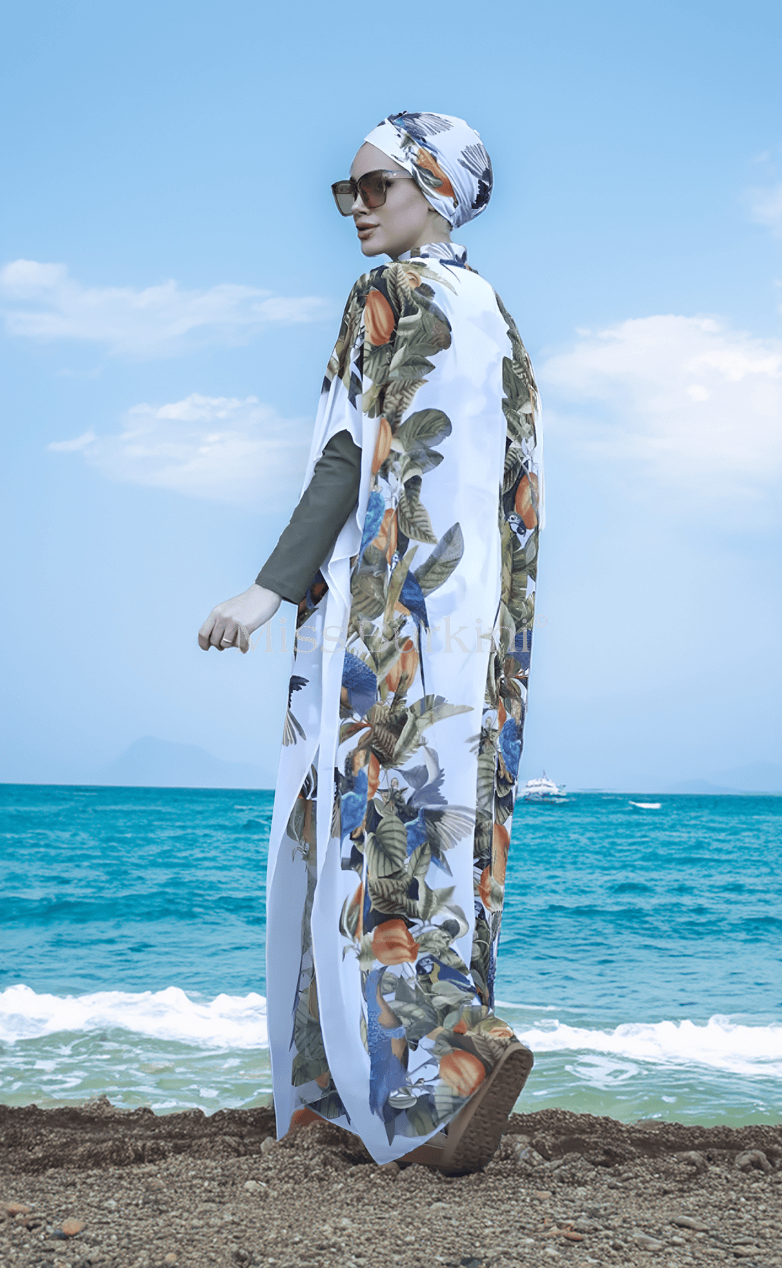 Burkini für Damen mit Pareo Amazonia