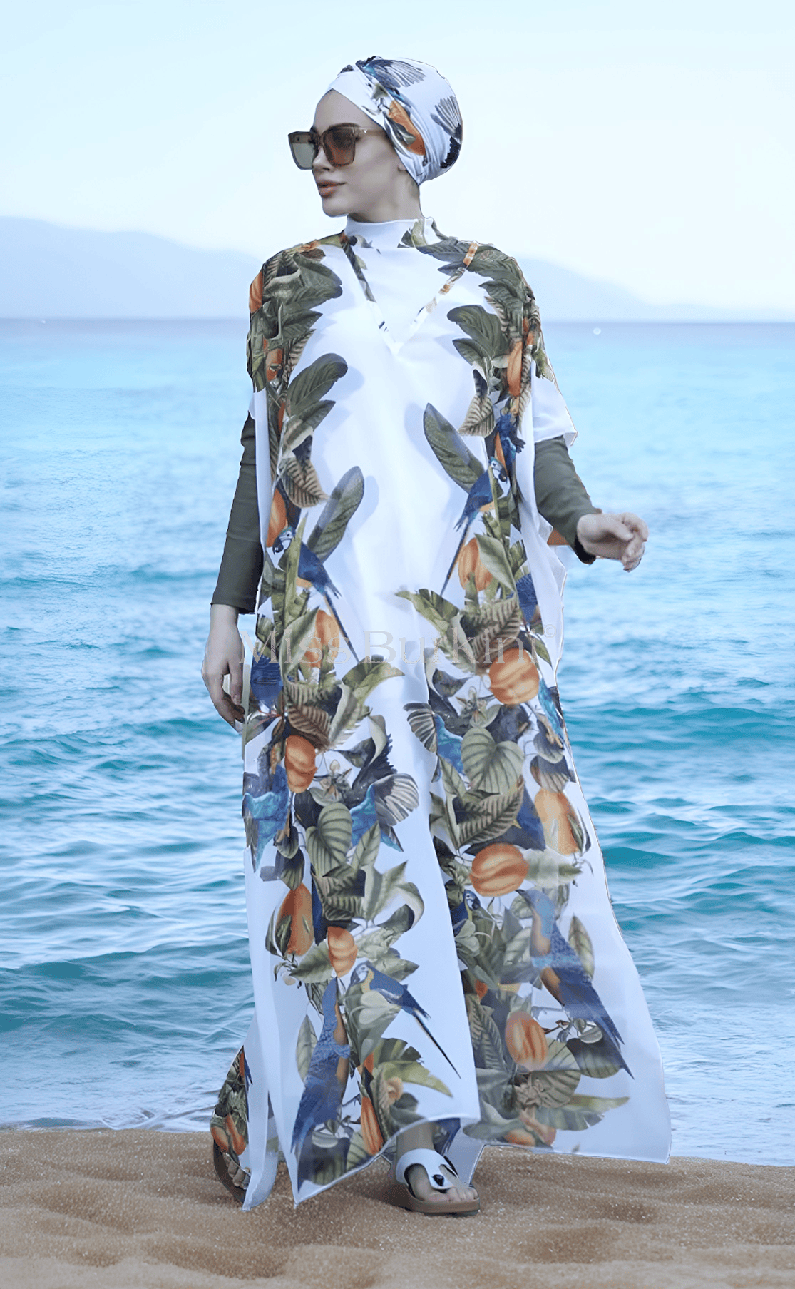 Burkini für Damen mit Pareo Amazonia