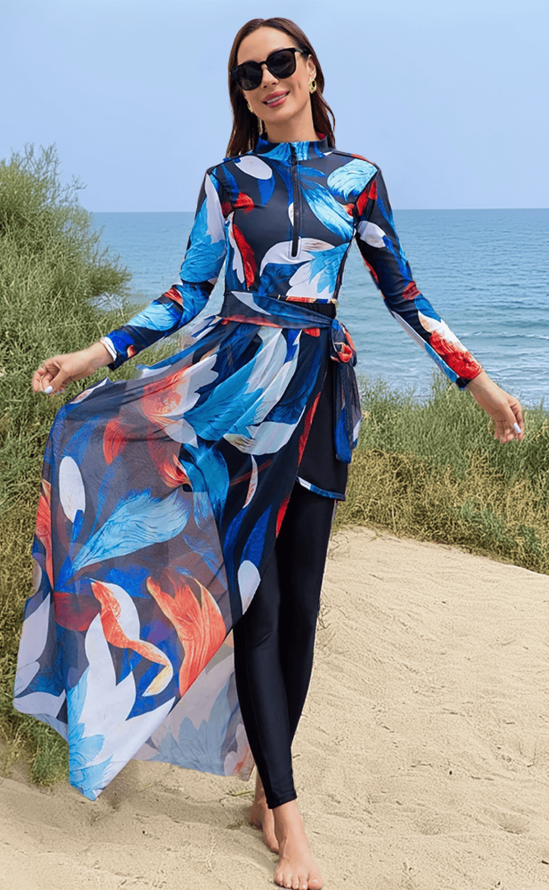 Burkini Damen mit Pareo Athena