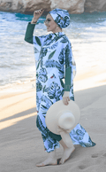 Burkini dames met pareo Brasilia
