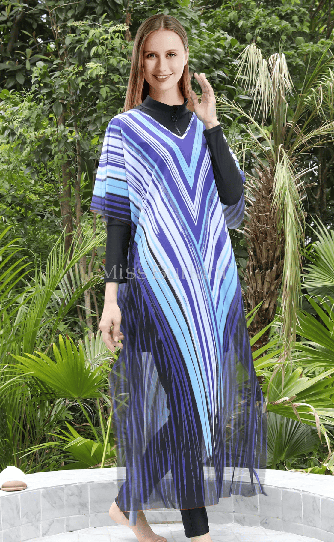 Women's Burkini with Triade Pareo