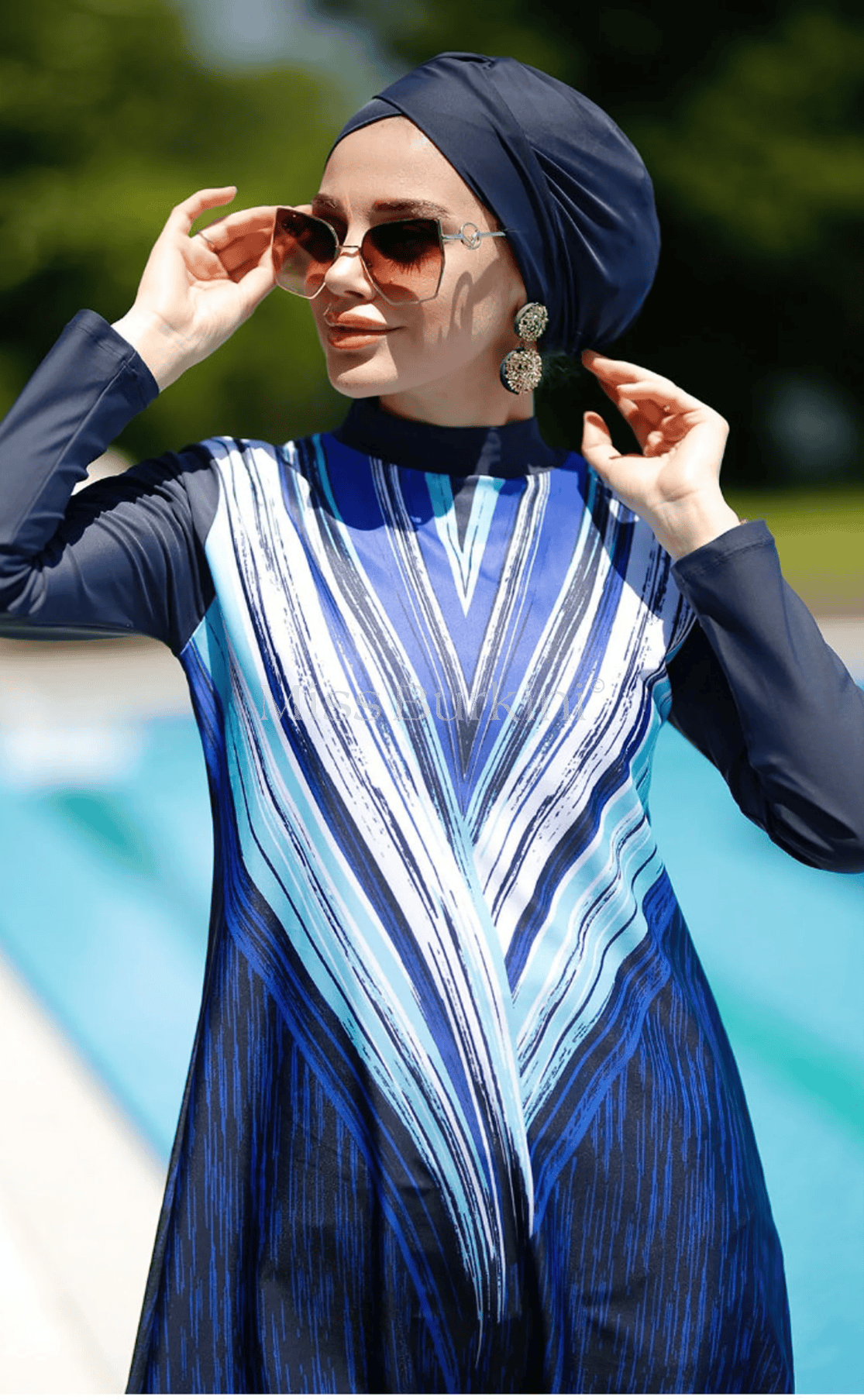 Women's Burkini with Triade Pareo