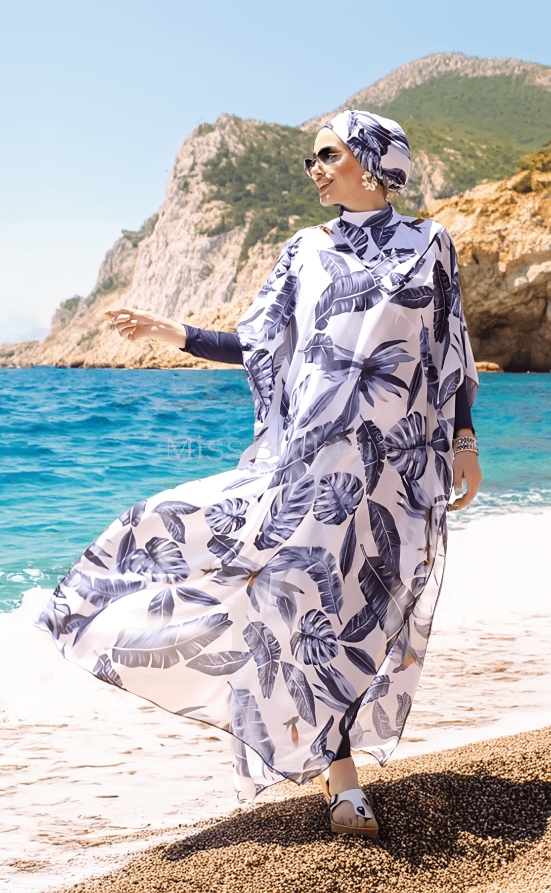 Burkini Damen mit Pareo Tropica