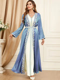 Kaftan Wit en Blauw – afbeelding 1