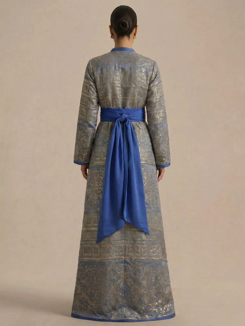 Kaftan Blauw Eenvoudig