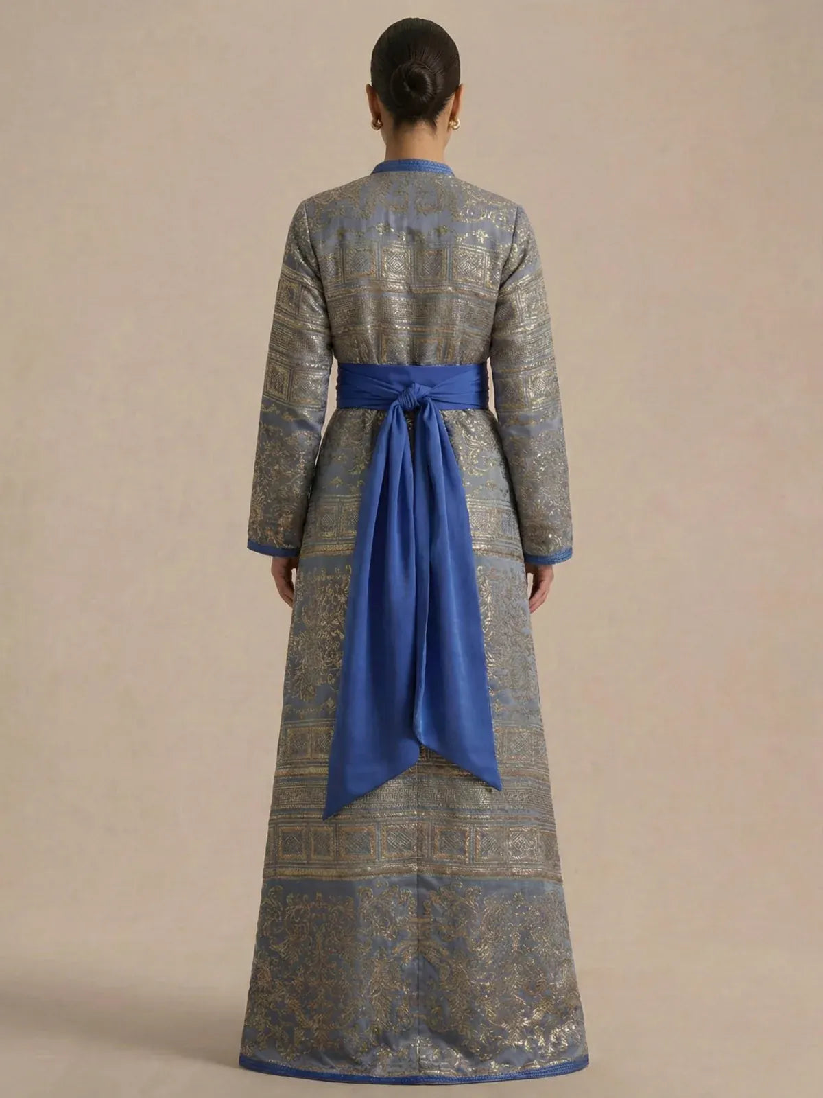 Kaftan Blauw Eenvoudig