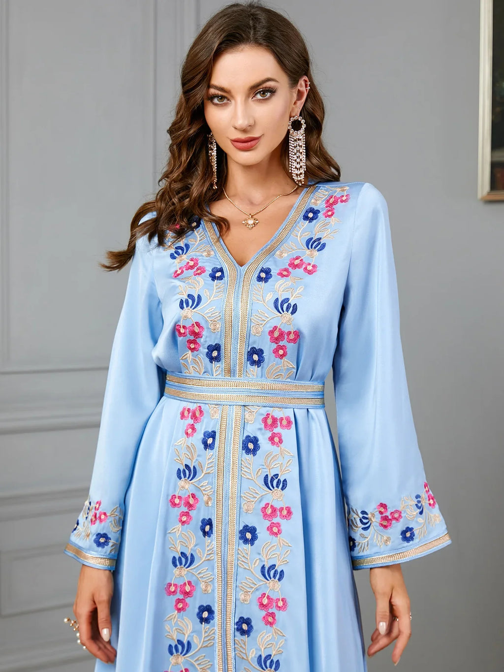 Kaftano blu turchese