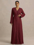 Kaftan Bordeaux – afbeelding 1