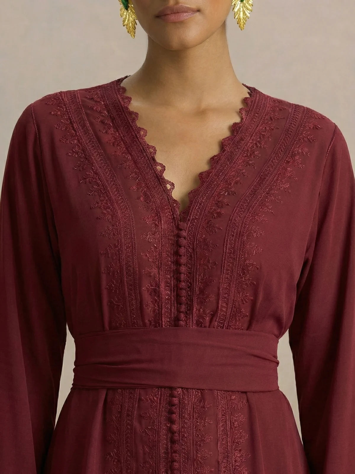 Kaftan Bordeaux