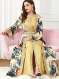 Kaftan Geel en Blauw – afbeelding 2