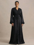 Kaftan Bruiloft Zwart (kleine Onvolkomenheid) – afbeelding 1