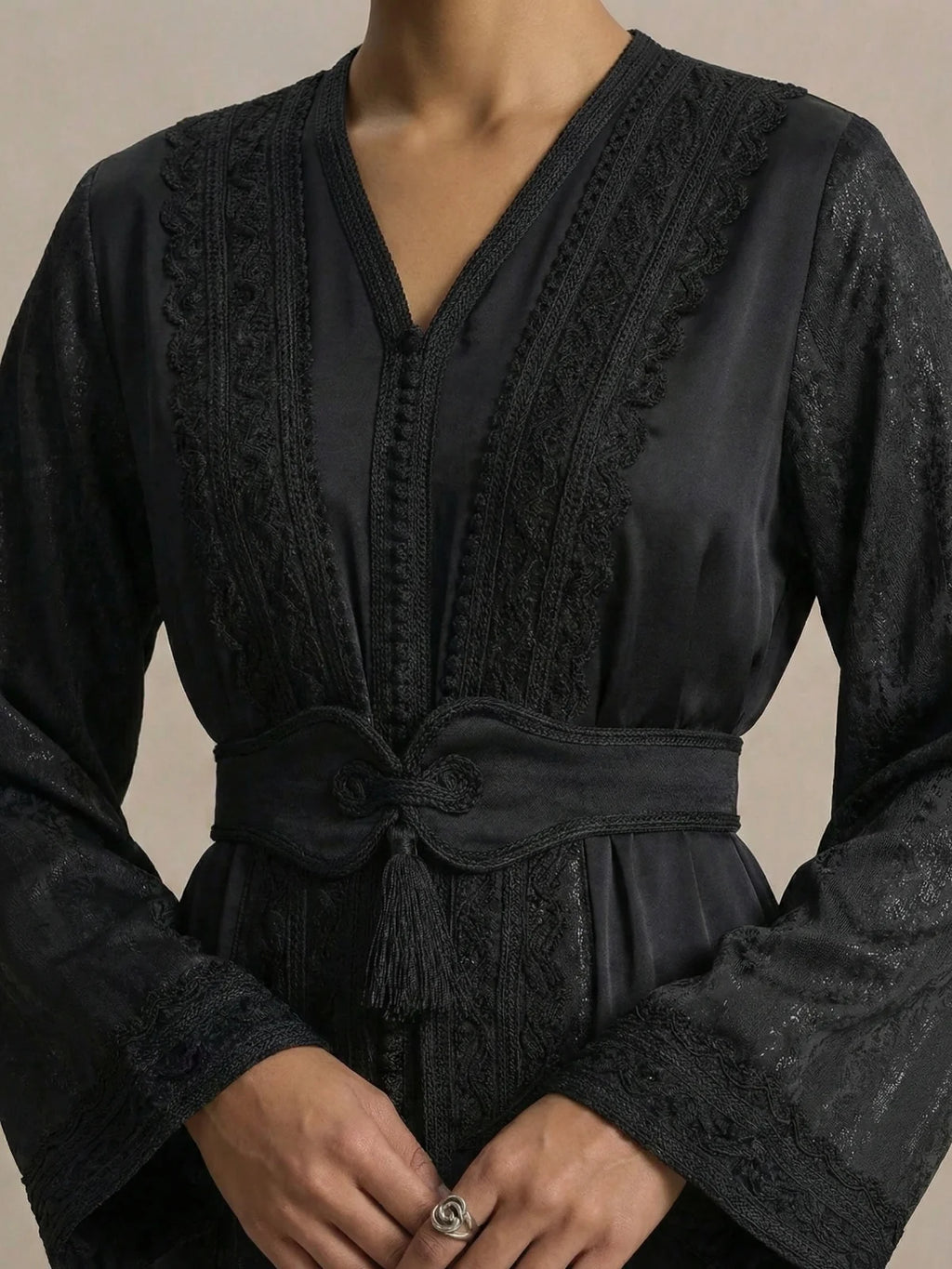 Kaftan Hochzeit Schwarz (kleiner Mangel)