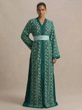 Kaftan Bruiloft Groen – afbeelding 1