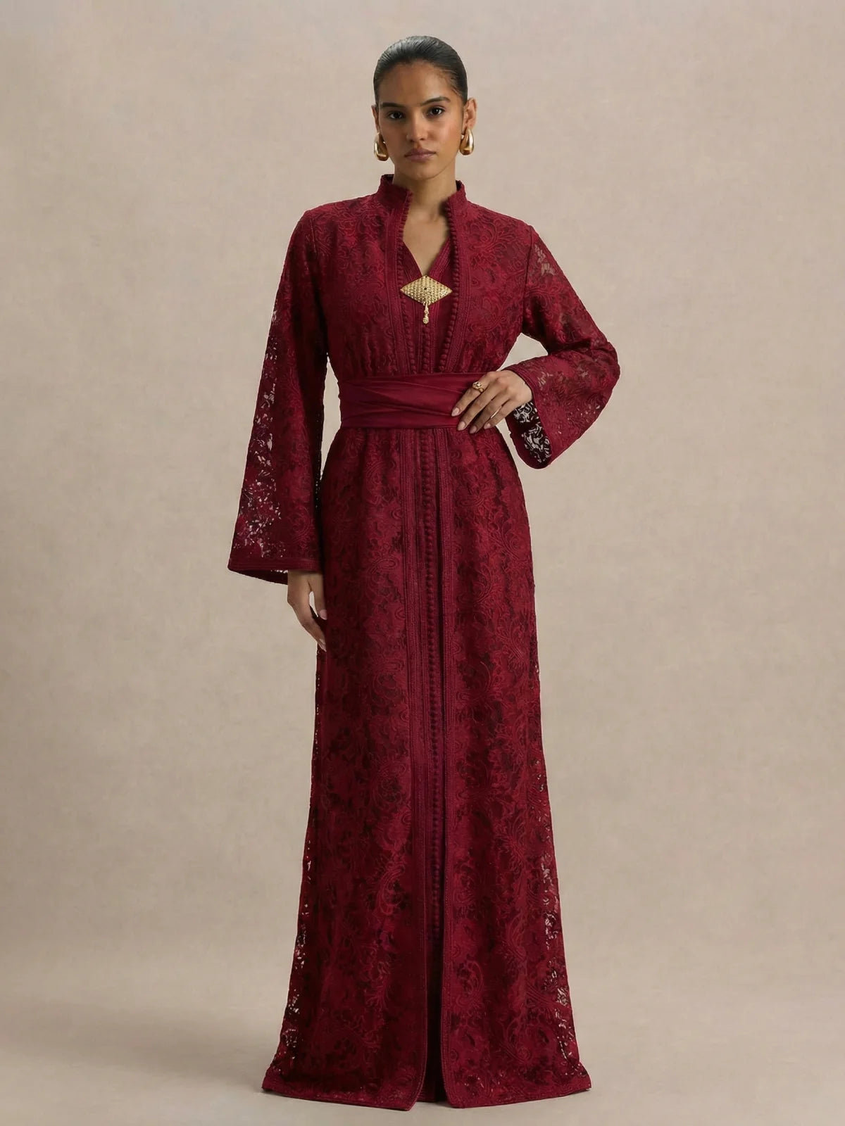Kaftan Braut Rot