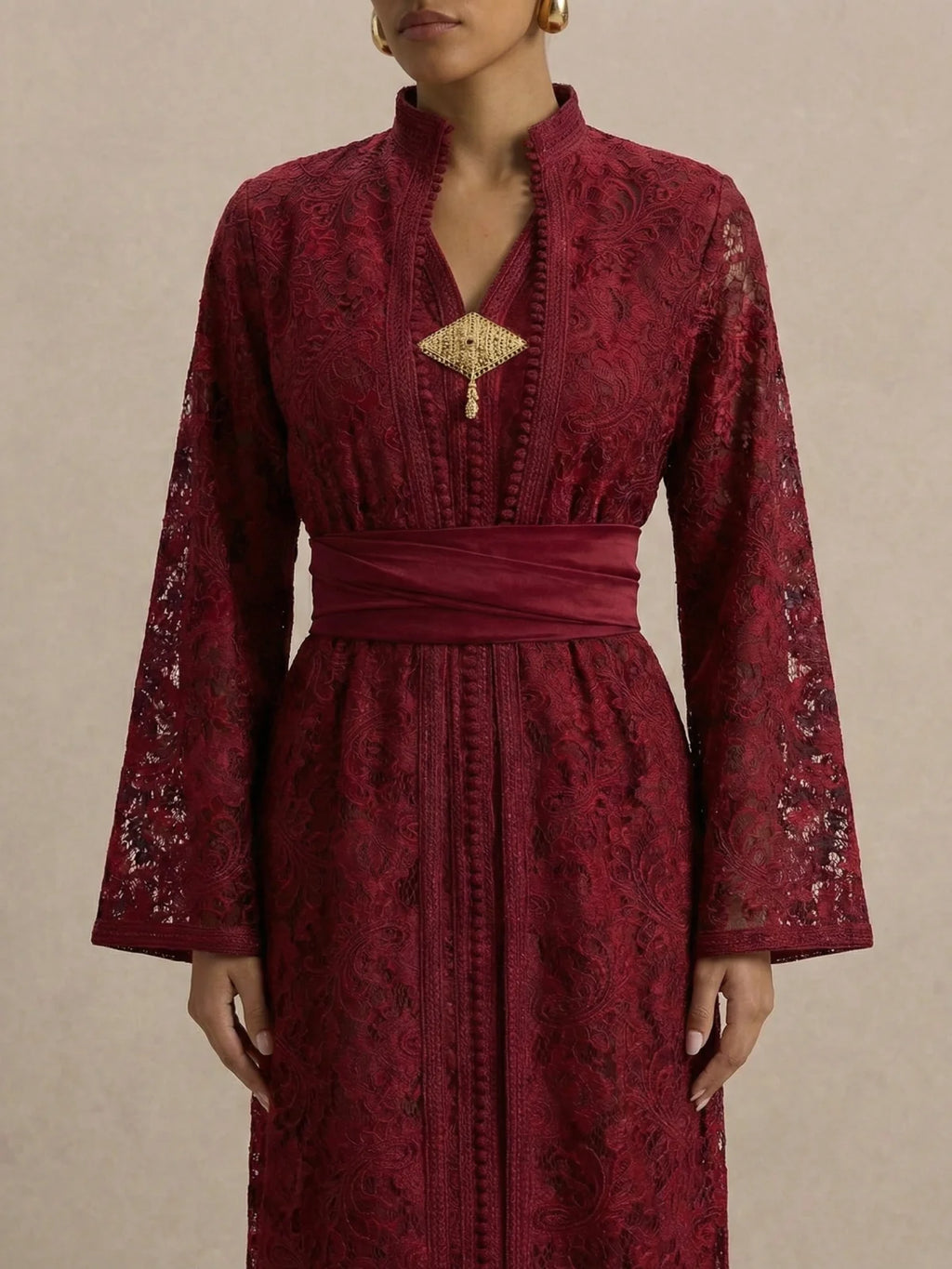 Kaftan Braut Rot