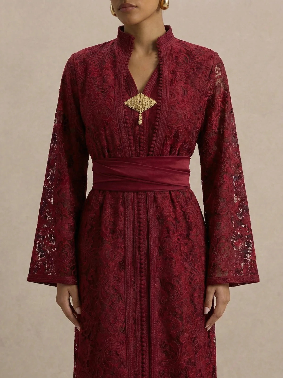 Kaftan Braut Rot