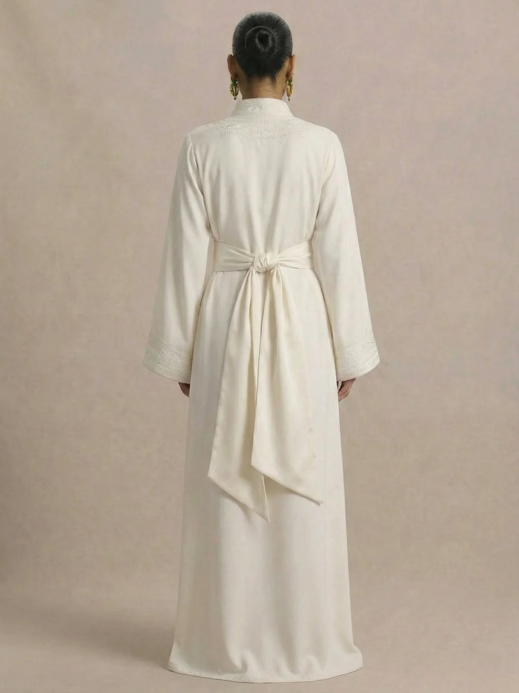 Kaftan Marokkanisch Weiß