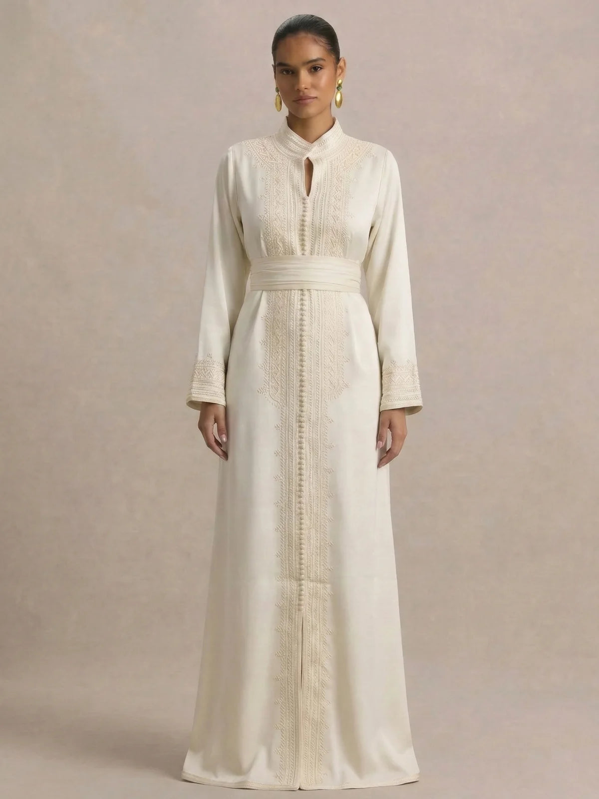 Kaftan Moroccan White