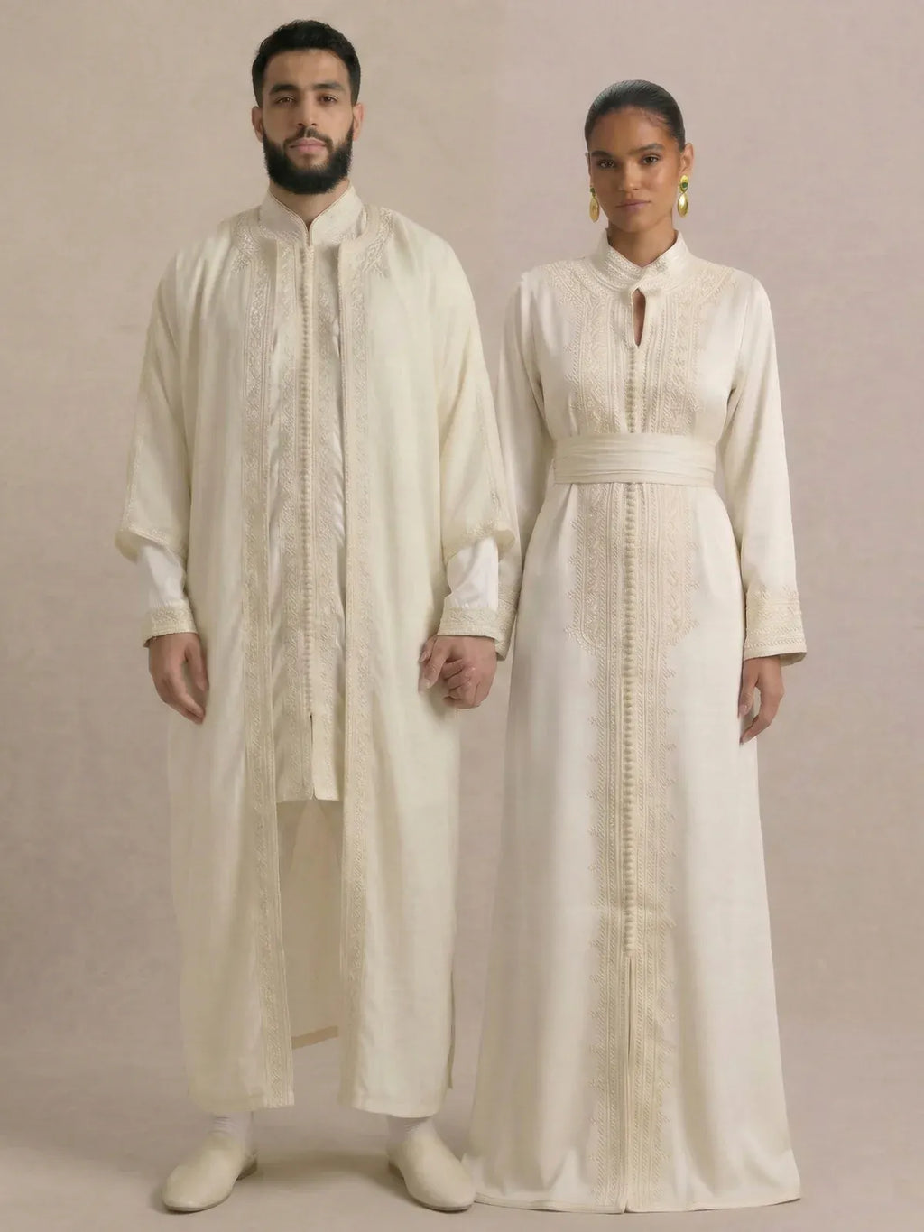 Kaftan Marokkaans Wit - afbeelding 5