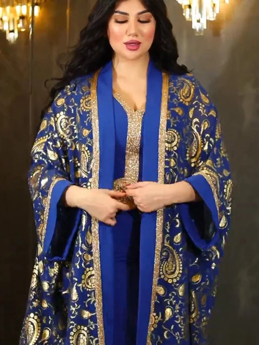 Kaftan Marokkanisch Königsblau