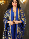 Kaftan Marokkaans Koningsblauw – afbeelding 1