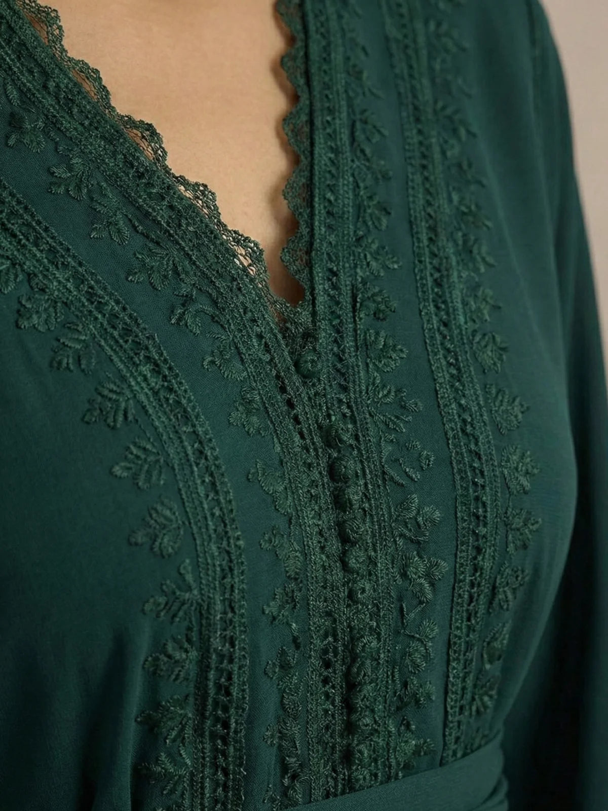 Caftano marocchino verde
