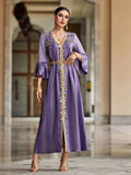 Kaftan Marokkaans Paars – afbeelding 7