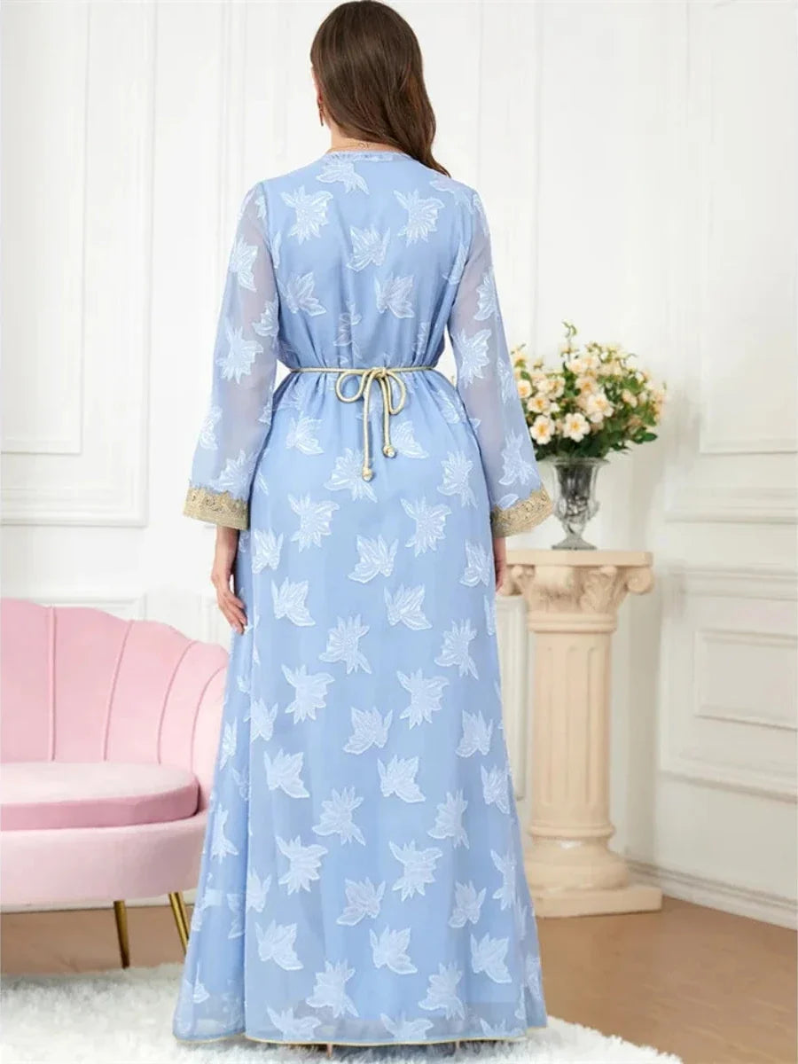 Caftano con pantaloni