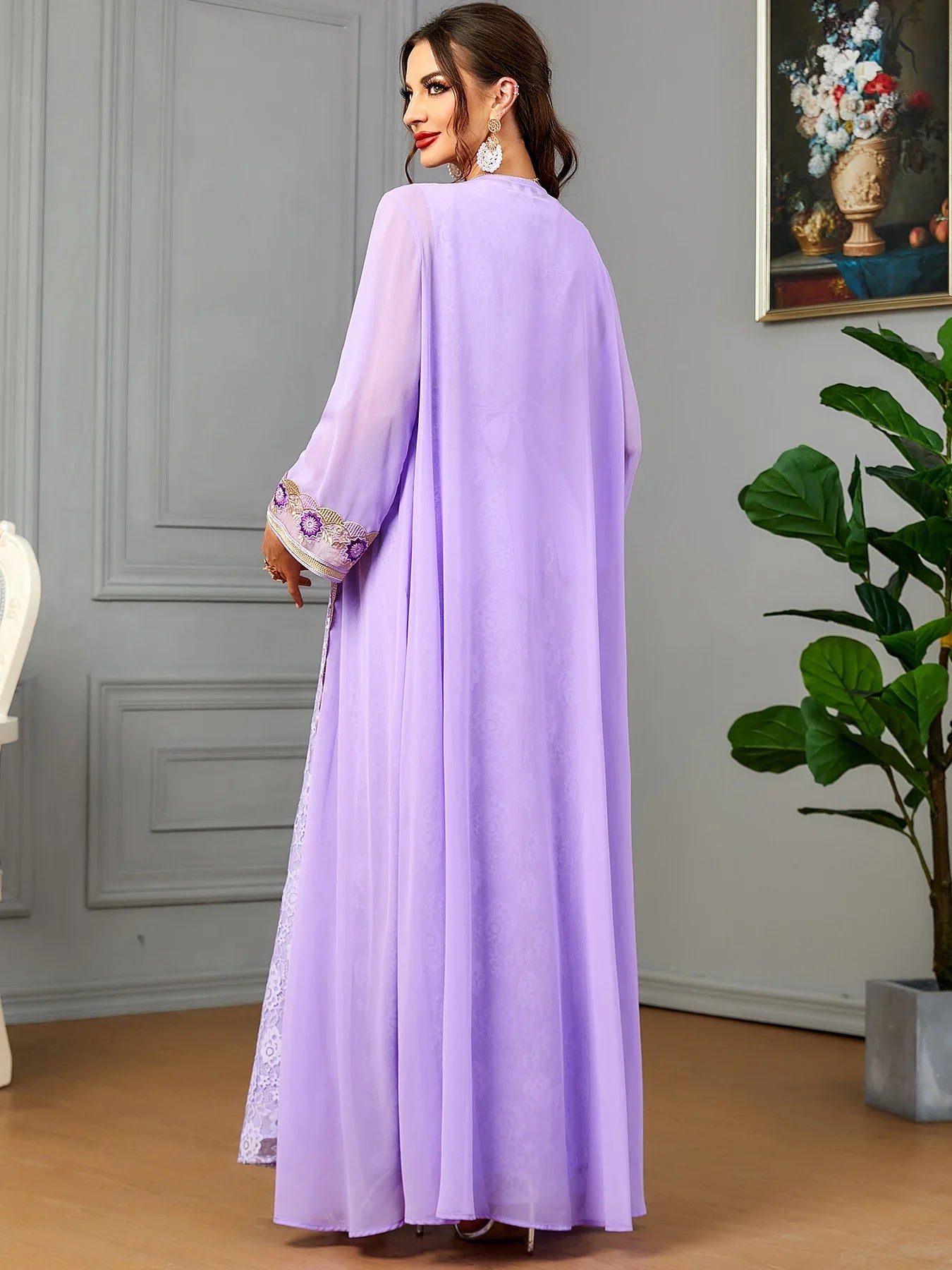 Caftano fucsia
