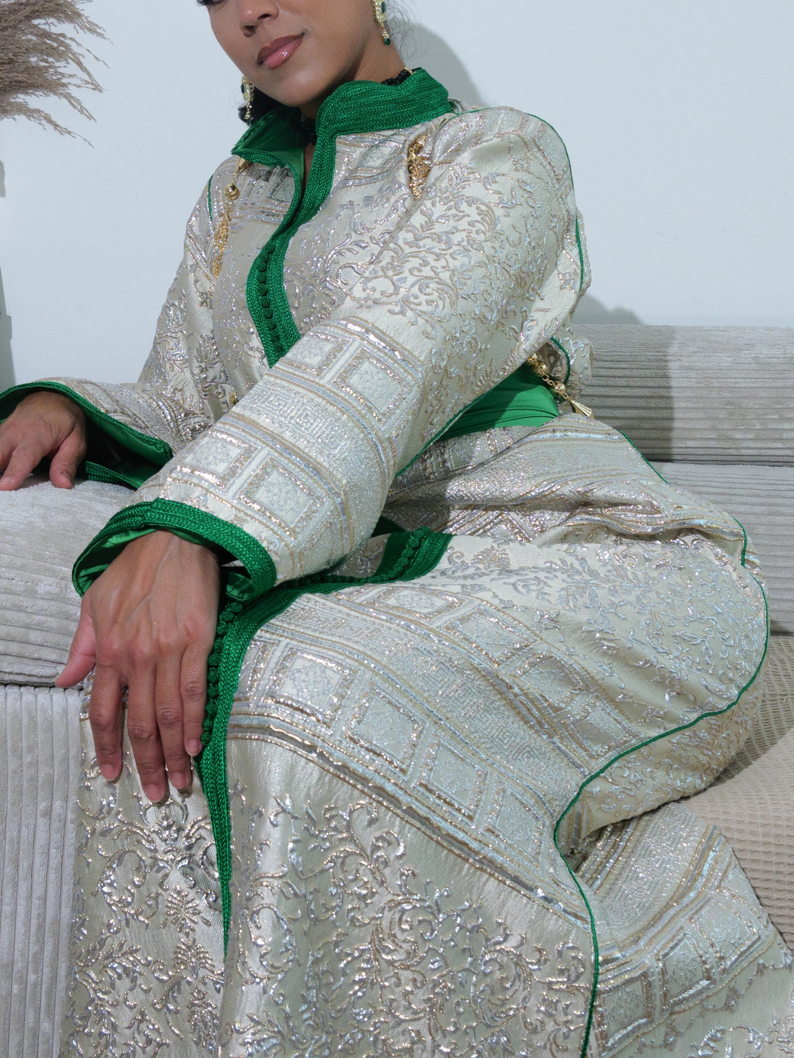 Kaftan Hellgrün