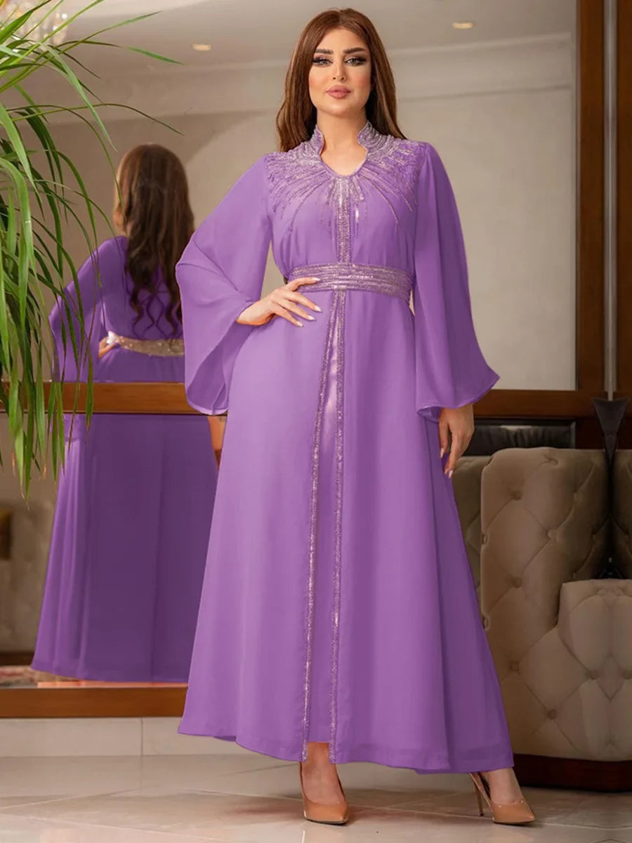 Kaftan Dunkellila