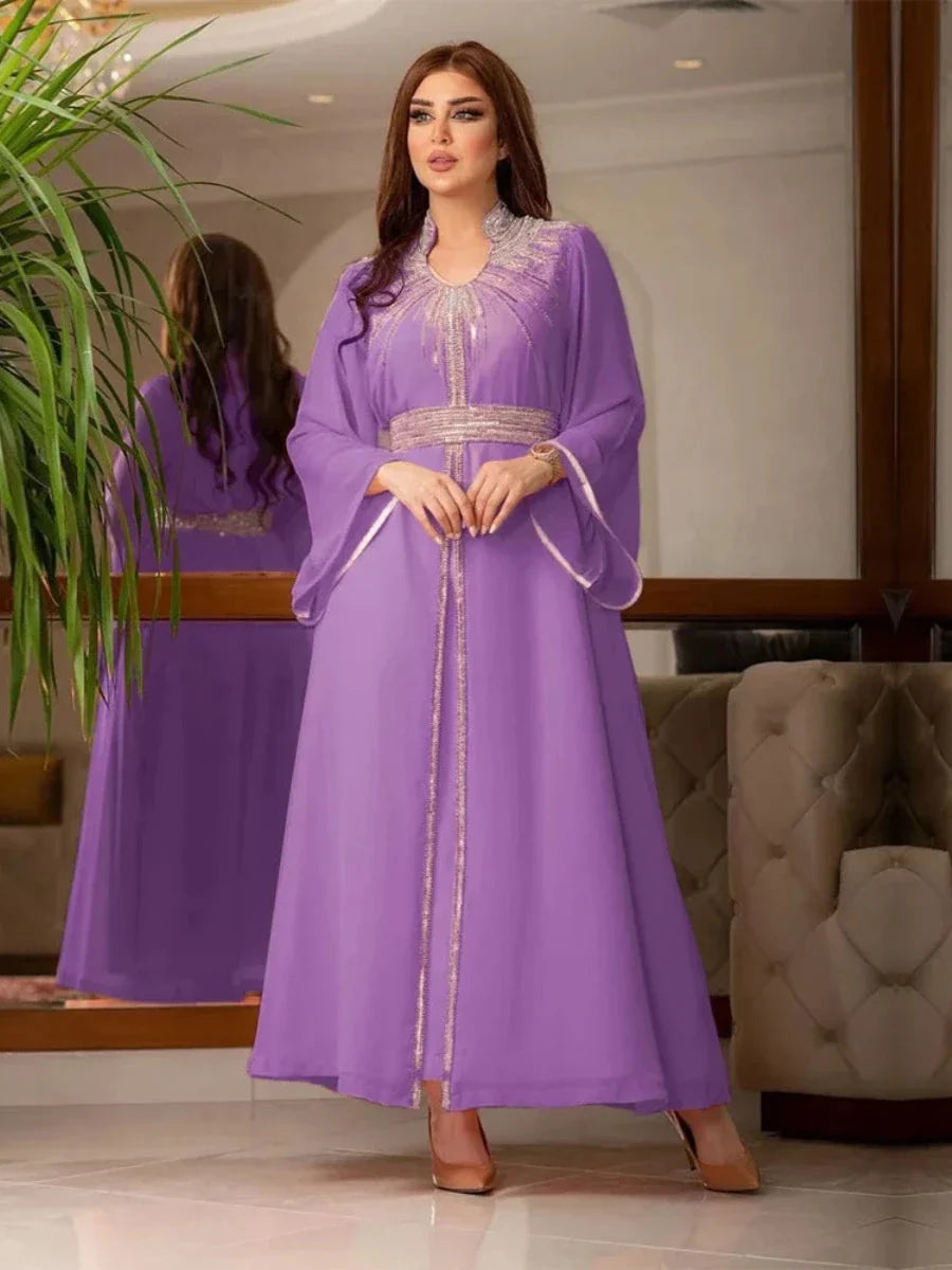 Kaftan Dunkellila