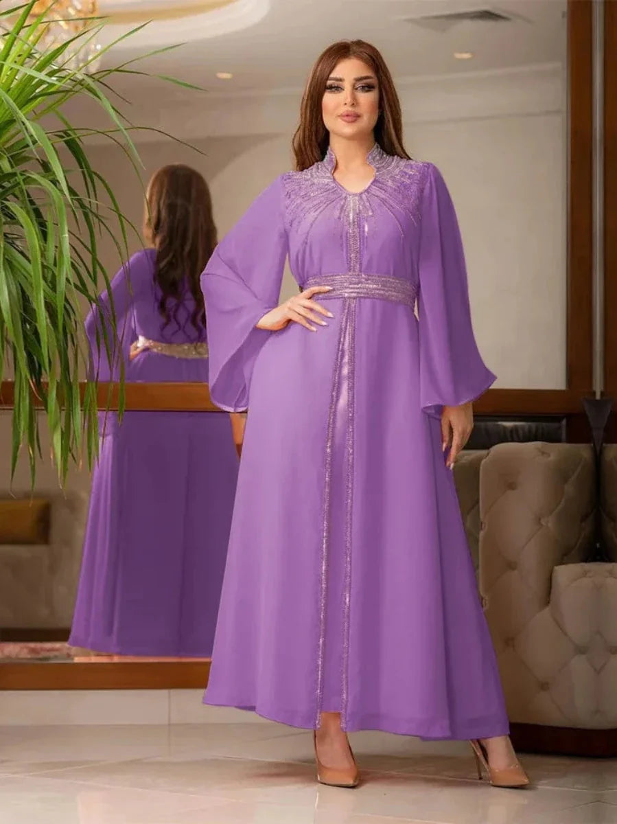 Kaftan Dunkellila