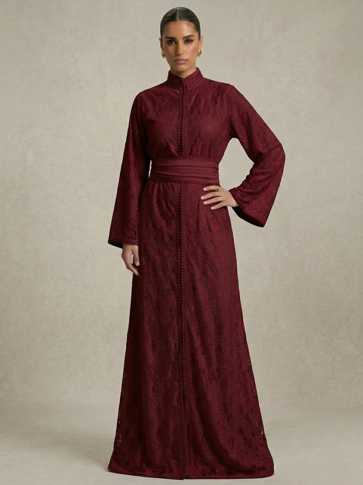Kaftan Stand-up Collar