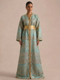 Kaftan Goudkleurig – afbeelding 1