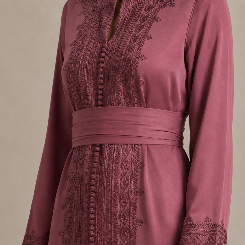 Caftano marocchino rosa