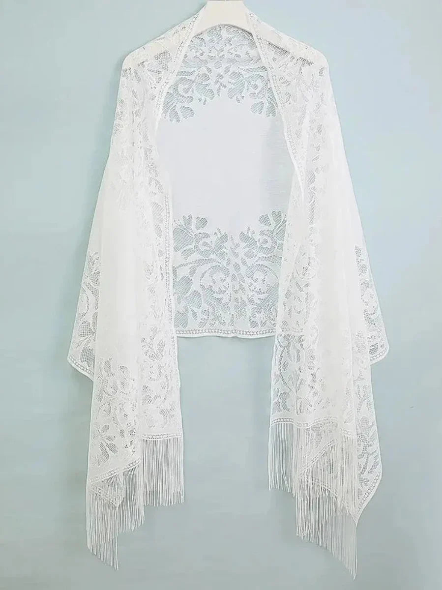 Schal Weiß Hochzeit