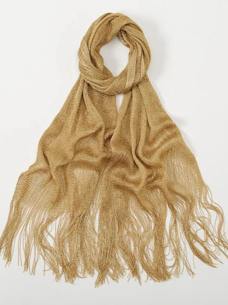 Sciarpa color oro da sposa