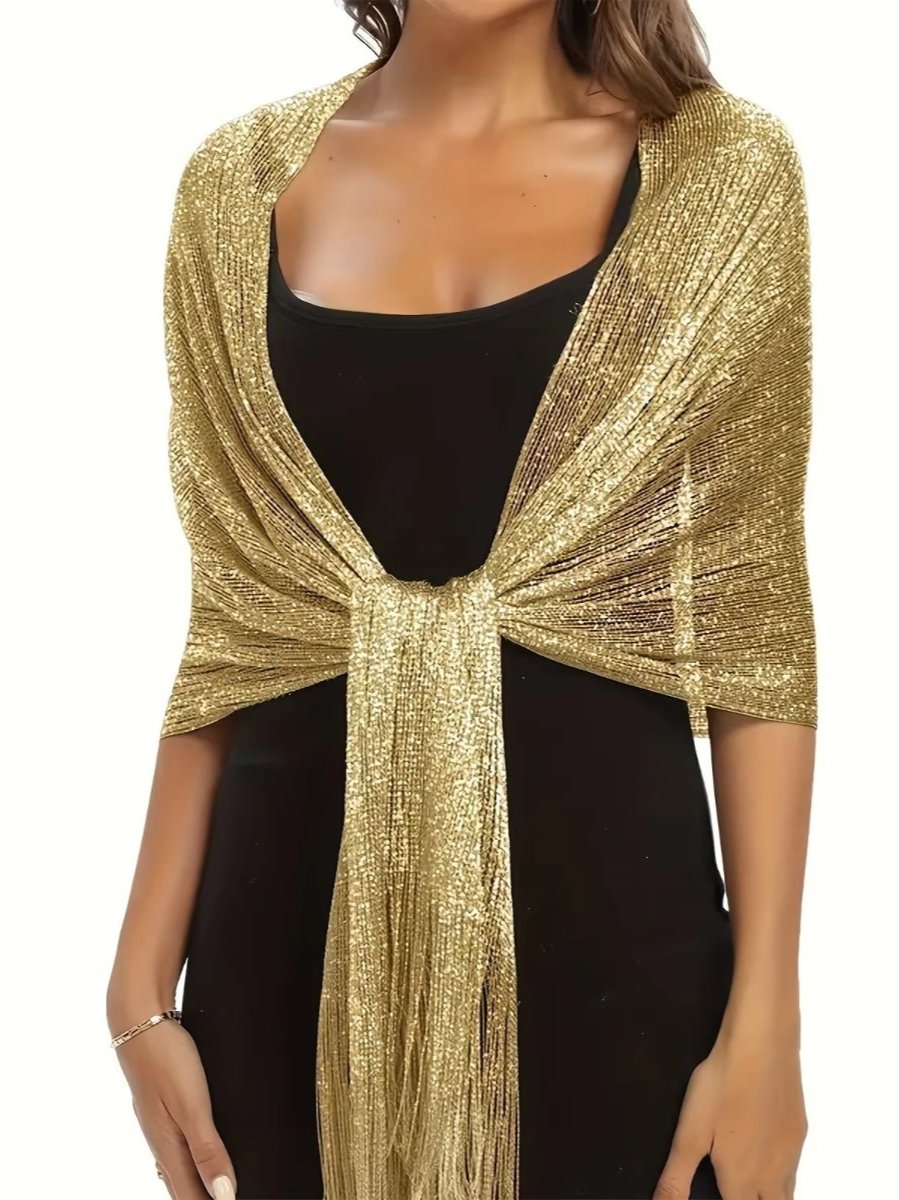 Schal Goldfarben Hochzeit