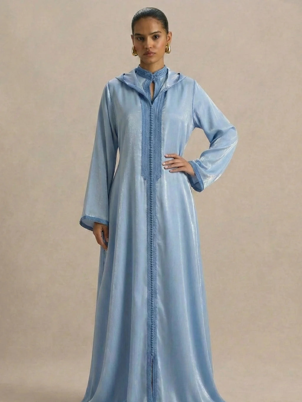 Djellaba azzurra (2 pezzi)