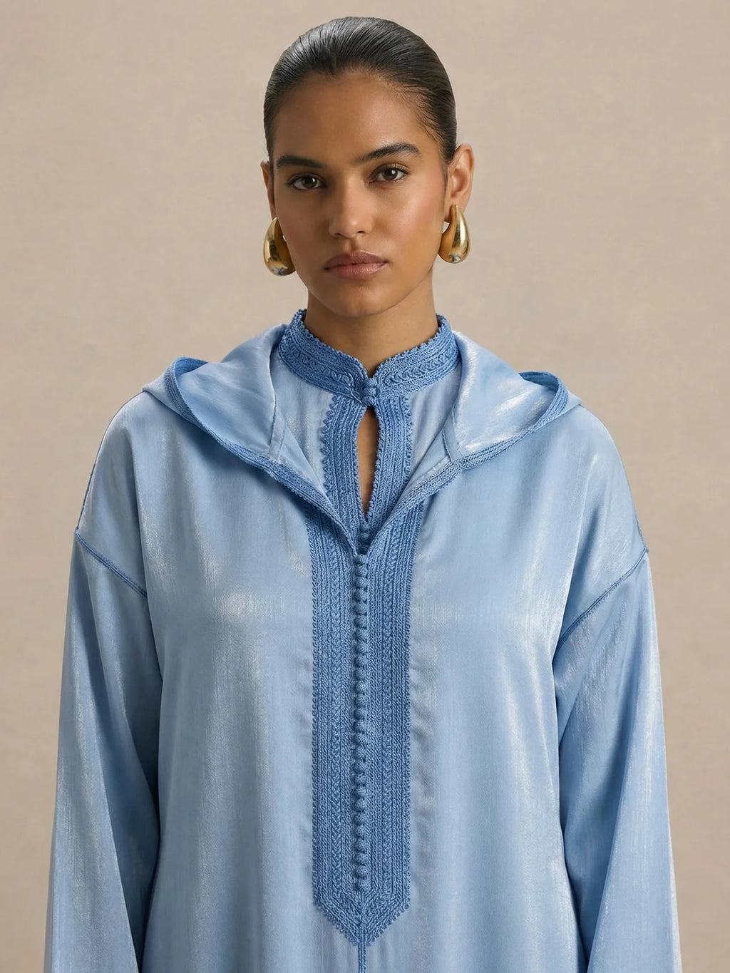 Djellaba azzurra (2 pezzi)