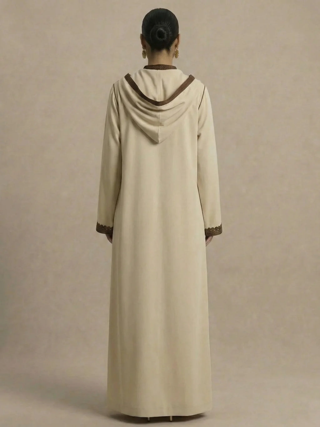 Djellaba color crema (2 pezzi)
